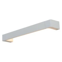 Led απλίκα τοίχου λευκή 12W ορθογώνια 1050Lm 3000K θερμό φως με διπλή δυνατότητα τοποθέτησης