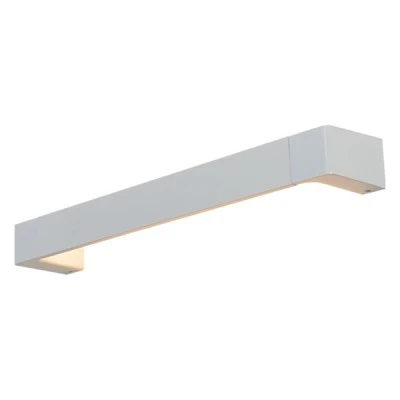 Led απλίκα τοίχου λευκή 12W ορθογώνια 1050Lm 3000K θερμό φως με διπλή δυνατότητα τοποθέτησης