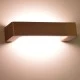 Led απλίκα τοίχου σε χρυσό χρώμα 6W ορθογώνια 500Lm 3000K θερμό φως από αλουμίνιο