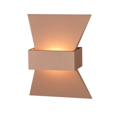 Επίτοιχο Led φωτιστικό σε χρυσό χρώμα 6W 540Lm 3000K θερμό φως κατασκευασμένο από αλουμίνιο