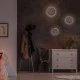 Επίτοιχο φωτιστικό led 10W ξύλινο στρόγγυλο 3000K θερμό φως σε απόχρωση ανοιχτού ξύλου 800Lm