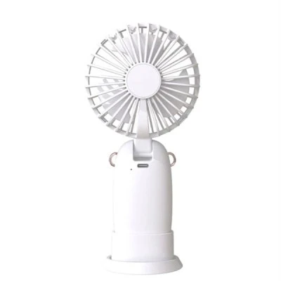 Μίνι ανεμιστήρας χειρός "CINDY" 5W με 5 ταχύτητες  σε λευκό χρώμα