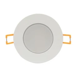 Led σποτ μπάνιου λευκό στρόγγυλο χωνευτό ισχύος 5W 230V 6000k ψυχρό λευκό φως 420lm στεγανό IP65