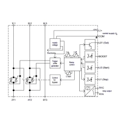 Ομαλός εκκινητής SOFT STARTER για κινητήρα 18,5KW /38A PETER electronic VersiStart II plus 24VDC με ενσωματωμένο bypass relay