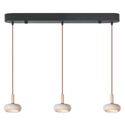 Κρεμαστό φωτιστικό τραβερτίνα Arte Illumina Lito LED 3x5W IP20