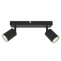 Σποτ οροφής διπλό Arte Illumina Brava GU10 max 5W Φ200x60x105mm S1962 μαύρο 