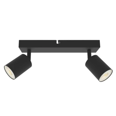 Σποτ οροφής διπλό Arte Illumina Brava GU10 max 5W Φ200x60x105mm S1962 μαύρο 