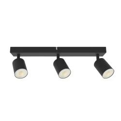 Σποτ οροφής τριπλό Arte Illumina Brava GU10 max 5W Φ320x105mm S1962 μαύρο