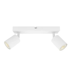 Σποτ οροφής διπλό Arte Illumina Brava GU10 max 5W S1962 IP20 λευκό 