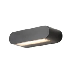Απλίκα τοίχου αλουμινίου LED 12W 417Lm θερμό φως 3000K 200x50x80mm IP54 μαύρη ARTE ILLUMINA