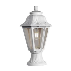 Κολωνάκι δαπέδου Fumagalli Mikrolot Anna εξάγωνω 220x385mm με ντουί Ε27 λευκό