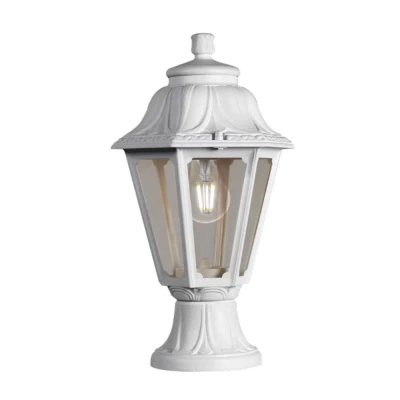Κολωνάκι δαπέδου Fumagalli Mikrolot Anna εξάγωνω 220x385mm με ντουί Ε27 λευκό