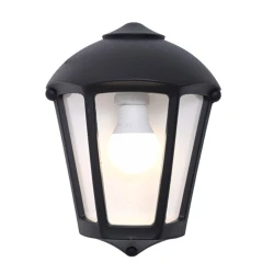 Απλίκα τοίχου Fabio με ντουί 1xE27 IP55 ύψος 290mm διάσταση 100x400mm IP55 μαύρο
