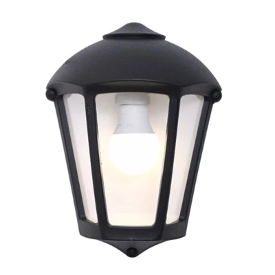 Απλίκα τοίχου Fabio με ντουί 1xE27 IP55 ύψος 290mm διάσταση 100x400mm IP55 μαύρο