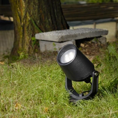 Φωτιστικό προβολάκι κήπου Fumaggali Minitommy LED με καρφί 3,5W GU10 310x122x135mm 2CCT (2700/4000K) μαύρο