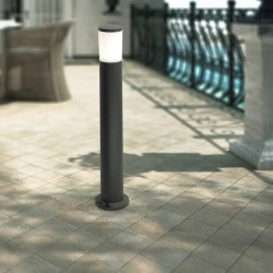 Κολωνάκι δαπέδου Fumagalli Amelia 8001xE27 A60 LED 8,5W 3CCT μαύρο οπαλ