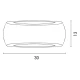 Απλίκα τοίχου Fumagalli Francy 1xE27 300x130mm γκρι οπαλ