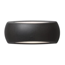 Απλίκα τοίχου Fumagalli Francy 1xE27 300x130mm opal IP66 μαύρο