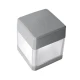 Απλίκα τοίχου Fumagalli Elisa Wall 1xGX53 LED 3W 3CCT 165x126mm γκρι