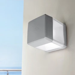 Απλίκα τοίχου Fumagalli Elisa Wall 1xGX53 LED 3W 3CCT 165x126mm γκρι