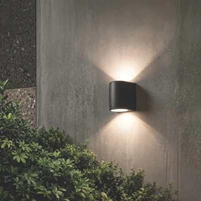 Απλίκα τοίχου Marta 160 2L Up/Down 2xGX53 LED 3W 3CCT 192x164mm μαύρο