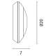 Φωτιστικό απλίκα Fumagalli Bertina με διάσταση Ø200mm με 1xGX53 LED 3W 3CC (3000K-4000K-6000K) λευκό
