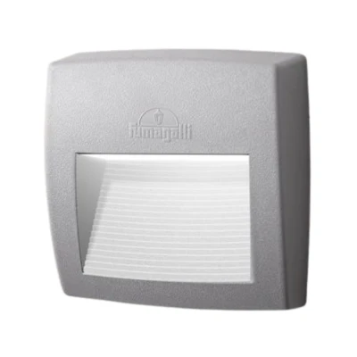 Απλίκα τοίχου Fumagalli Lorenza 150 LED 3,5W 3CCT λευκή IP55 γκρι