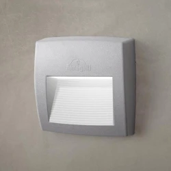 Απλίκα τοίχου Fumagalli Lorenza 150 LED 3,5W 3CCT λευκή IP55 γκρι