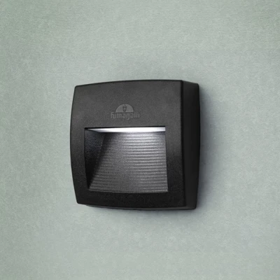 Απλίκα τοίχου Fumagalli Lorenza 150 LED 3,5W 3CCT IP55 μαύρη