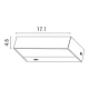 Φωτιστικό τοίχου Arte Illumina LED up-down πλαστικό 9W 472Lm 3CCT 171x46x83mm IP44 μαύρο 