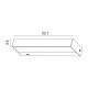Φωτιστικό τοίχου Arte Illumina LED up-down πλαστικό 16W 3CCT 986lm 331x46x83mm IP65 μαύρο