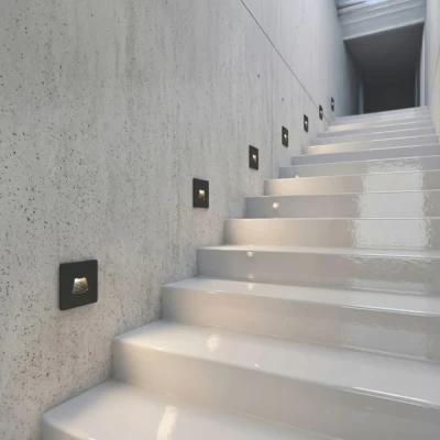 Φωτιστικό χωνευτό Arte Illumina LED 3W DC24V 3000K 18Lm 85x85x46mm IP54 μαύρο