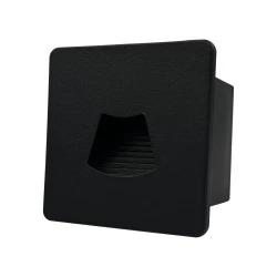 Φωτιστικό χωνευτό Arte Illumina LED 3W DC24V 3000K 18Lm 85x85x46mm IP54 μαύρο