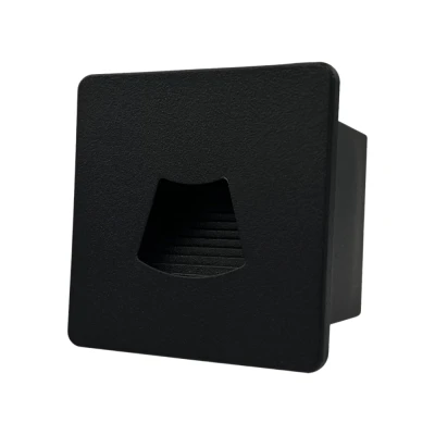 Φωτιστικό χωνευτό Arte Illumina LED 3W DC24V 3000K 18Lm 85x85x46mm IP54 μαύρο