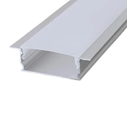Προφίλ αλουμινίου χωνευτό 2000x17,3x6,65 με γωνία δέσμης 90° value για εύκαμπτες ταινίες led IP44