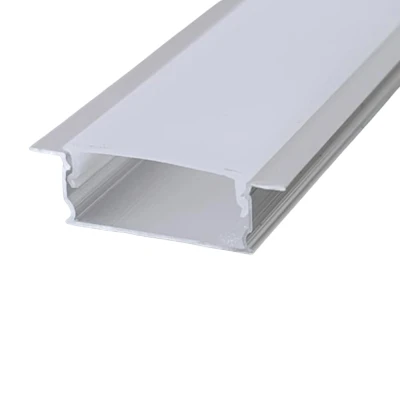 Προφίλ αλουμινίου χωνευτό 2000x17,3x6,65 με γωνία δέσμης 90° value για εύκαμπτες ταινίες led IP44