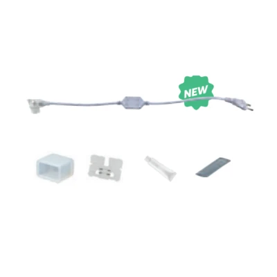 Πακέτο αξεσουάρ LED SMD σύνδεσης 220V IP65 8mm KIT με φις τάπες ενωτικά κόλλα