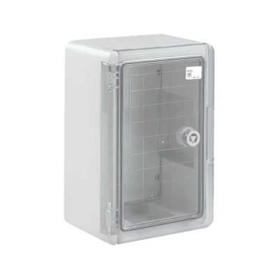 Κιβώτιο ABS 200x300x130mm με διάφανη πόρτα στεγανό IP65