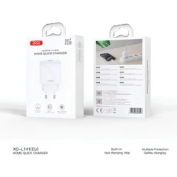 Τροφοδοτικό-ταχυφορτιστής XO-L141 PD 20W με θύρα USB-C