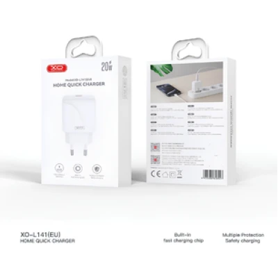 Τροφοδοτικό-ταχυφορτιστής XO-L141 PD 20W με θύρα USB-C Τροφοδοτικό-ταχυφορτιστής XO-L141 PD 20W με θύρα USB-C
