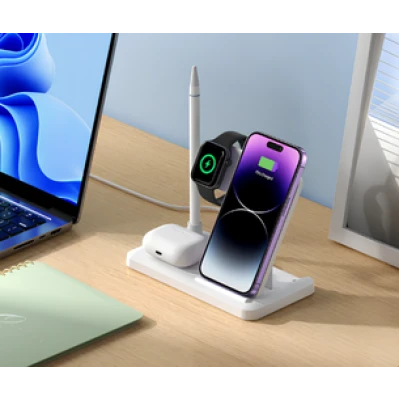 Ασύρματος φορτιστής 4 σε 1 XO-WX033 1 15W για smartphone, Apple Watch, AirPods και Apple Pencil