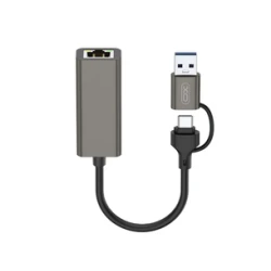 Αντάπτορας δικτύου XO XO-HUB018 USB-A/USB-C σε RJ45 100Mbs