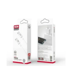 Καλώδιο φόρτισης και δεδομένων XO NB-Q190B USB-C σε USB-C 60W 2m λευκό