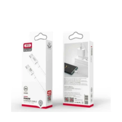 Καλώδιο φόρτισης και δεδομένων XO NB-Q190B USB-C σε USB-C 60W 2m λευκό Καλώδιο φόρτισης και δεδομένων XO NB-Q190B USB-C σε USB-C 60W 2m λευκό