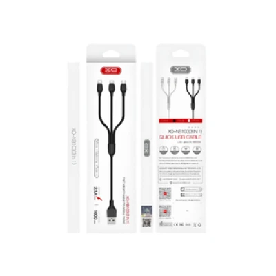 Καλώδιο φόρτισης XO-NB103 3 σε 1 από USB-A σε Lightning, Type C και Micro USB 1m Καλώδιο φόρτισης XO-NB103 3 σε 1 από USB-A σε Lightning, Type C και Micro USB 1m