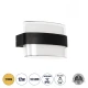Μοντέρνα επιτοίχια απλίκα LED kelvo® EMPIRE 12W 1200lm IP65 θερμό λευκό 2700K μαύρο ματ 18.5x9x12cm