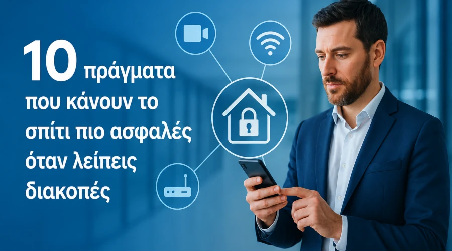 10 πράγματα που κάνουν το σπίτι πιο ασφαλές όταν λείπεις διακοπές
