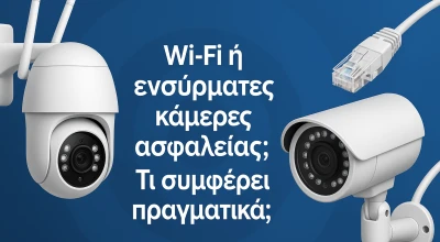 Wi‑Fi ή ενσύρματες κάμερες ασφαλείας; Τι συμφέρει πραγματικά;