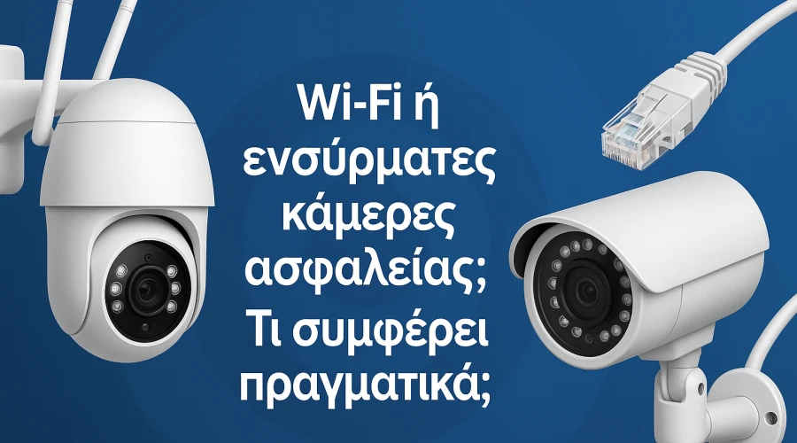 Wi‑Fi ή ενσύρματες κάμερες ασφαλείας; Τι συμφέρει πραγματικά;