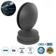 Μοντέρνα επιτοίχια απλίκα LED GLOBOSTAR® ZERODA 9W 1080lm 6000K αδιάβροχη IP65 γκρι ανθρακί ματ 9.5x11x16cm